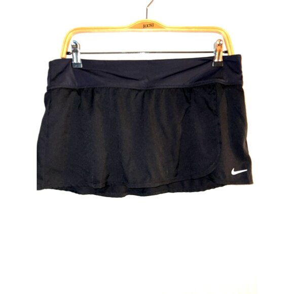 Nike Black Running Skort With Built-In Lining Size L - Picture 1 of 8